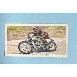 1938 W.D. & H.O. WILLS 248 C.C. DKW  (E.Kluge) SPEED-card #28